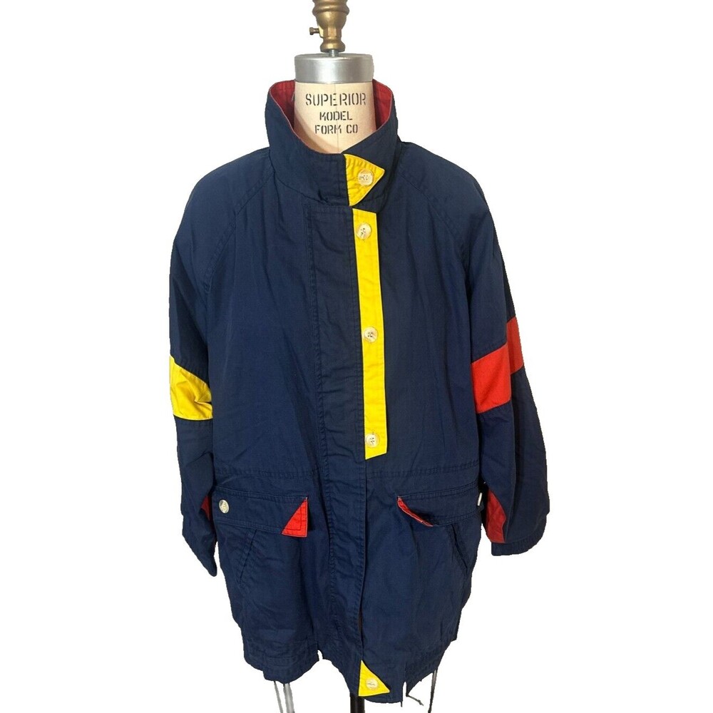 Vintage Allison Smith 1990s Oversized Sailing Boat Jacket Maine Size Small 1990s